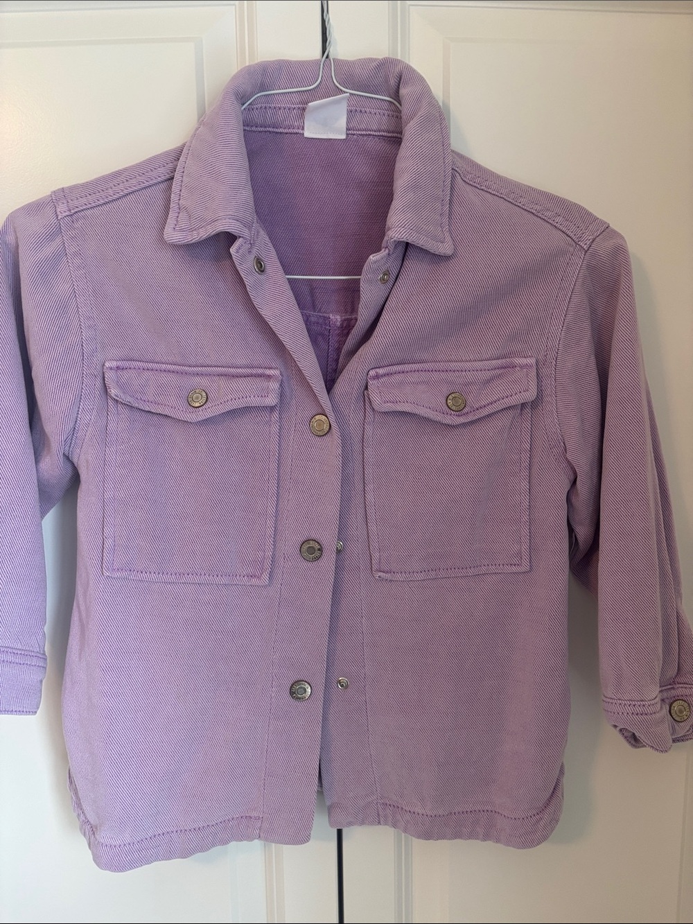 Zara Lavender soft denim jacket